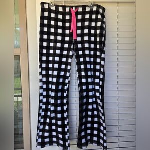 Body Candy Plush Pajama Pants Plaid Sz Large
